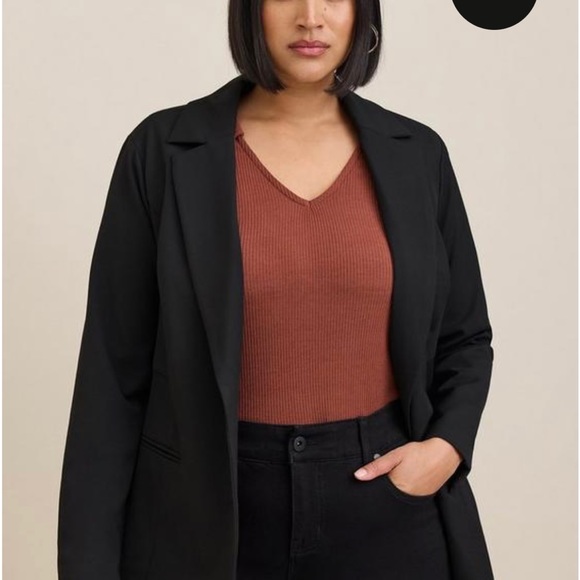 Torrid Studio Luxe Long Line Blazer SZ 0X - Picture 3 of 8